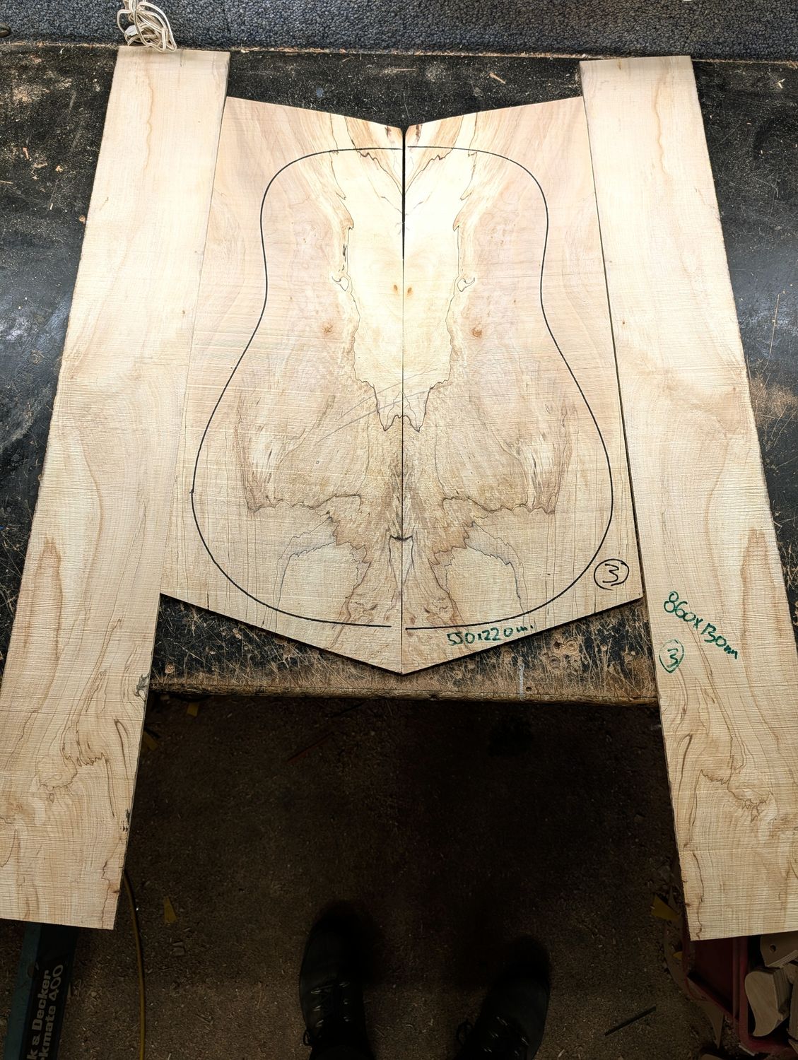 British Spalted Sycamore Back and Sides 3