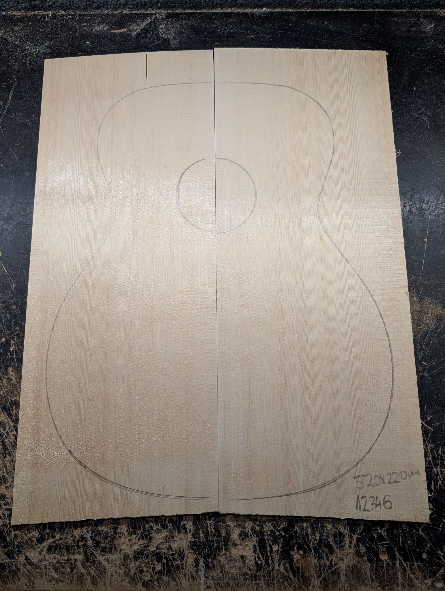 European Spruce Soundboard 12346