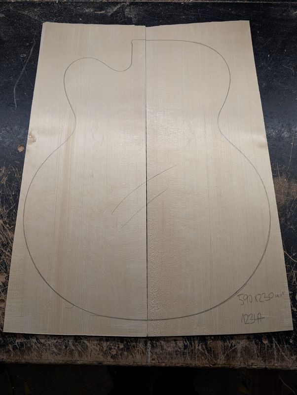 European Spruce Soundboard Jumbo 12347