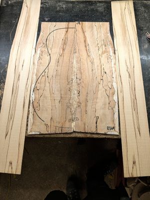 British Spalted Beech Back and Sides Set 12349 British Spalted Beech Back and Sides Set 12349