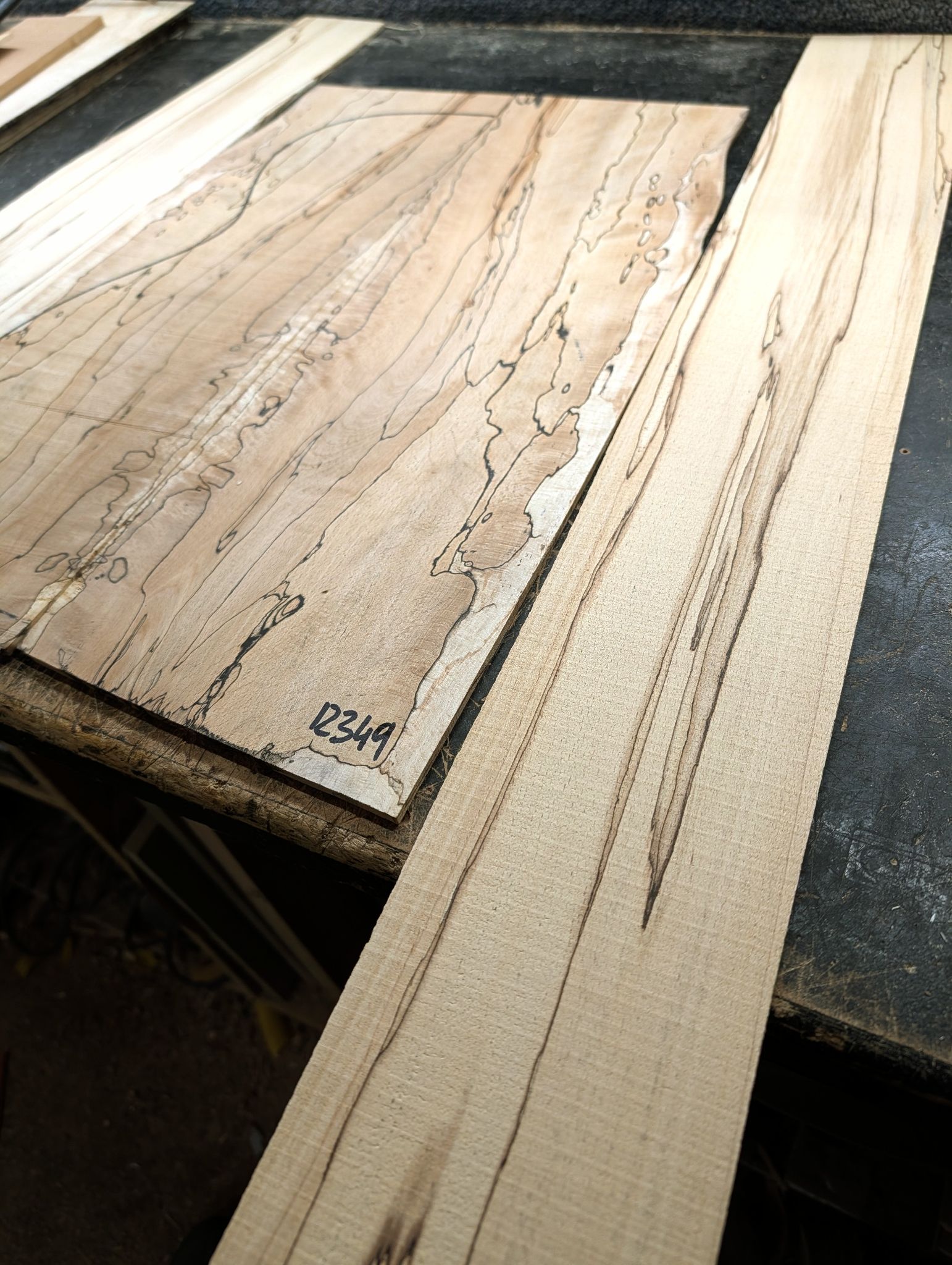 British Spalted Beech Back and Sides Set 12349