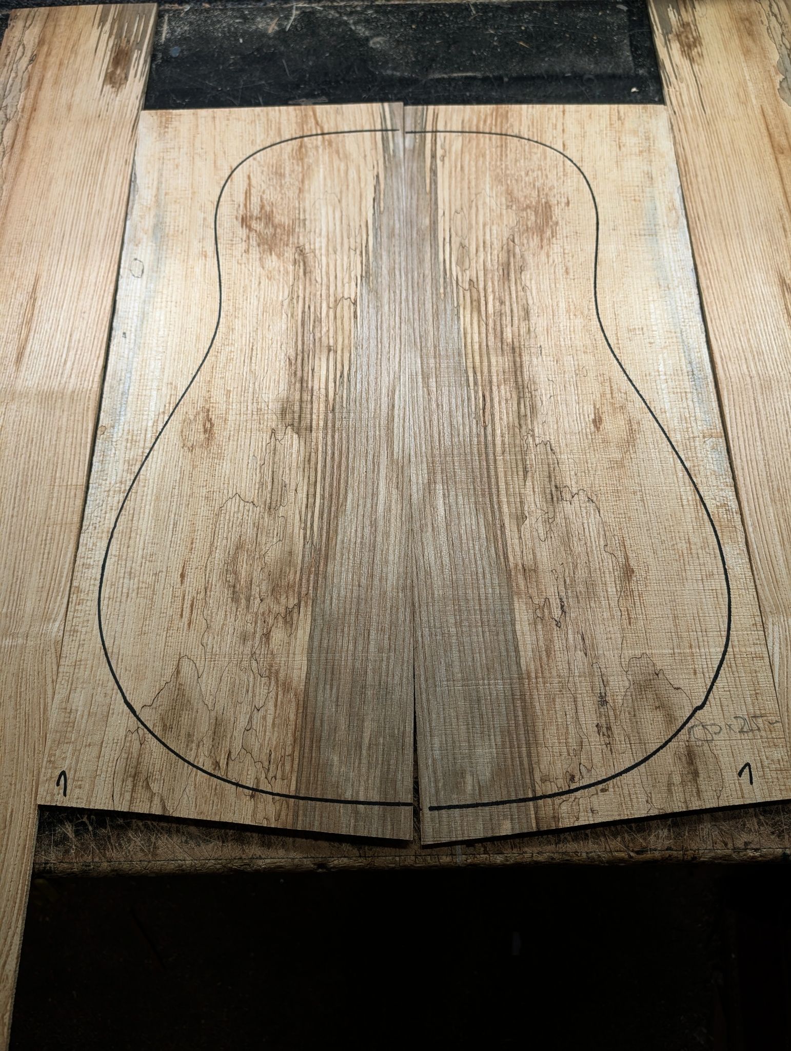 British Ash Back and Sides 12348