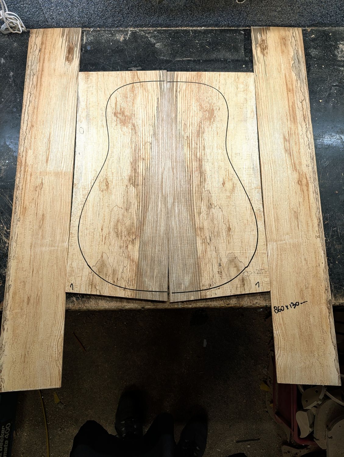 British Ash Back and Sides 12348