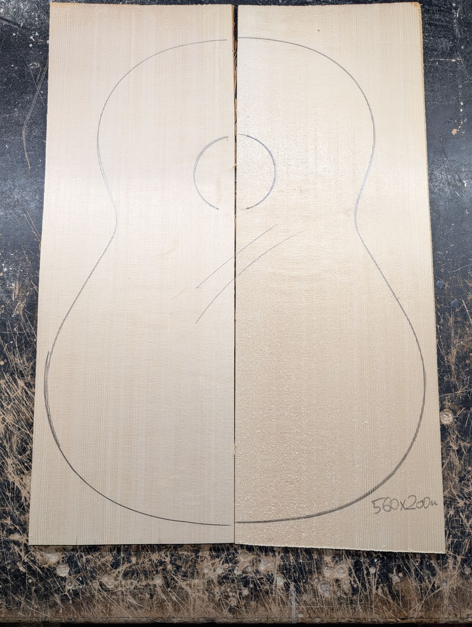  European Spruce Soundboard 12355