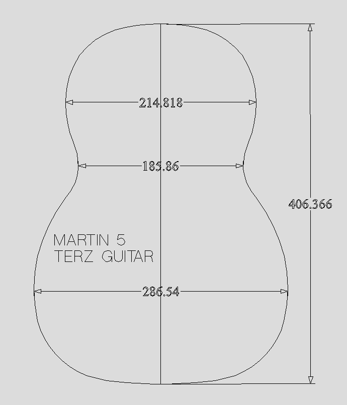 Martin 5 Guitar Mould