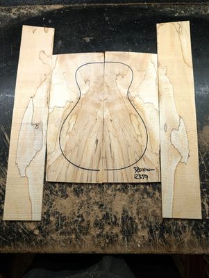 British Spalted Sycamore Back and Sides Tenor/Concert Ukulele 12359 British Spalted Sycamore Back and Sides Tenor/Concert Ukulele 12359