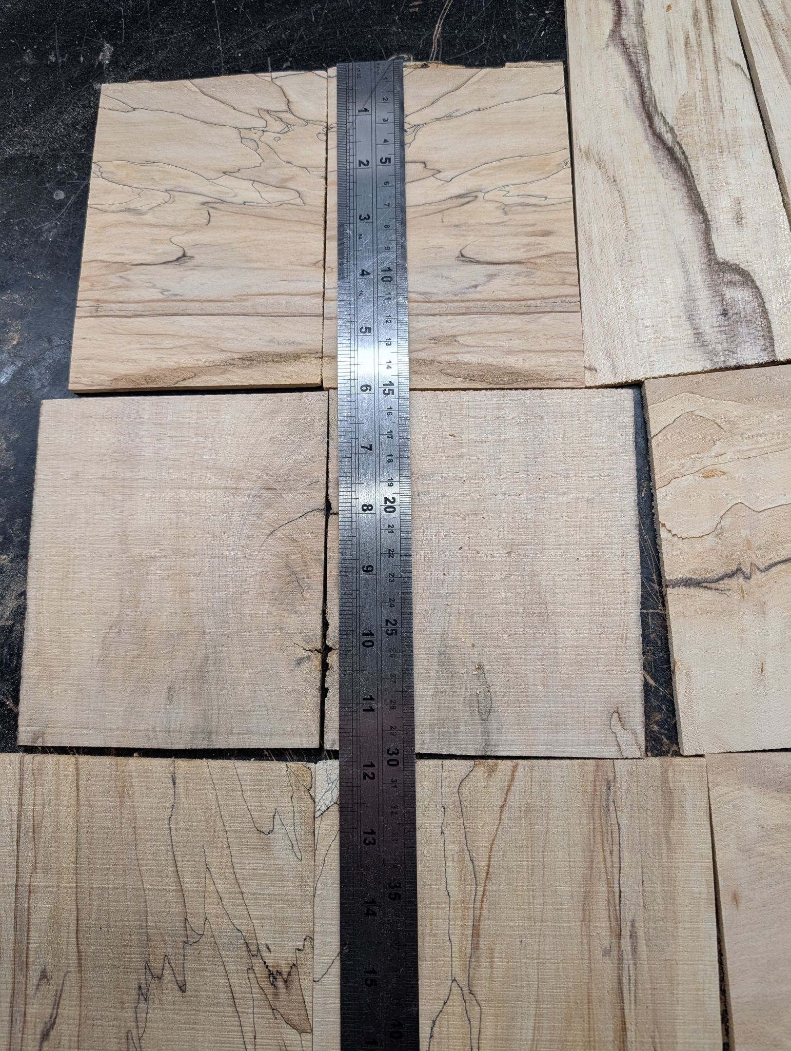 Spalted Sycamore Crafts Offcuts Veneers 5-6 mm 12363