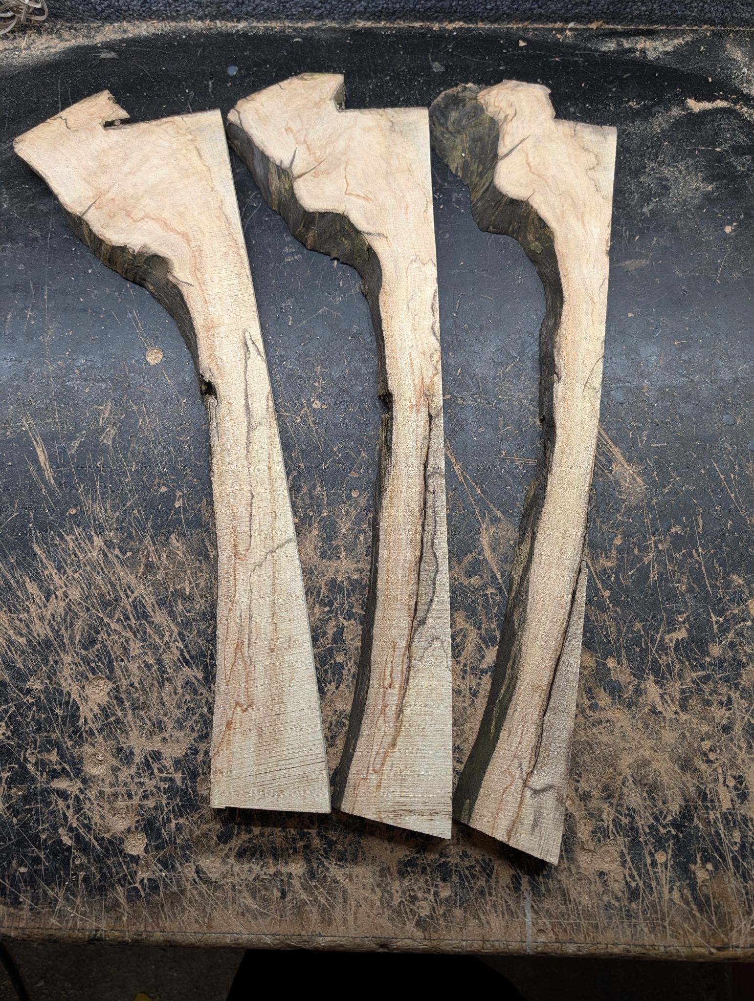 Spalted Sycamore Crafts Offcuts Veneers 12364