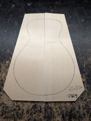 European Spruce AAA Baritone Ukulele Soundboard 12369