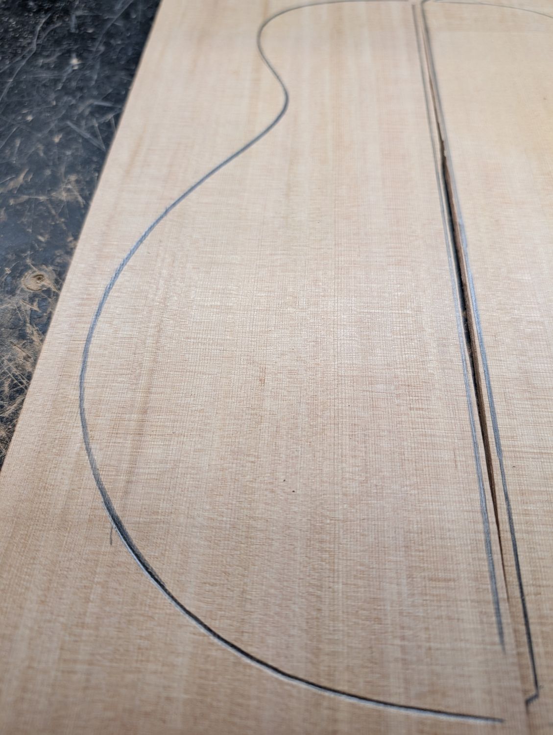 Sitka Spruce AAA Baritone Ukulele Soundboard 12370