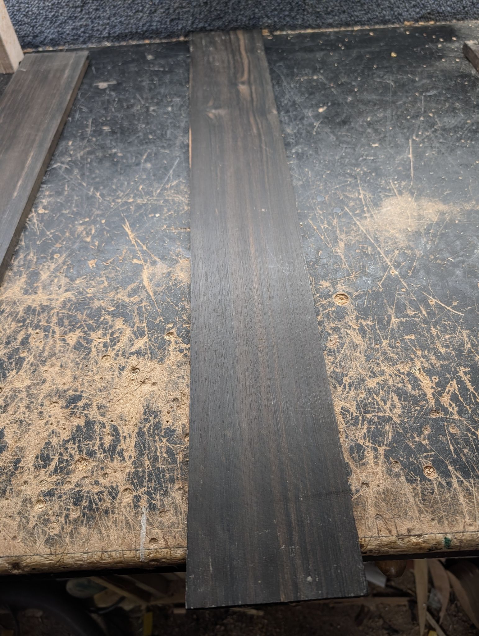 African Ebony Bass Fingerboard Blank 12376