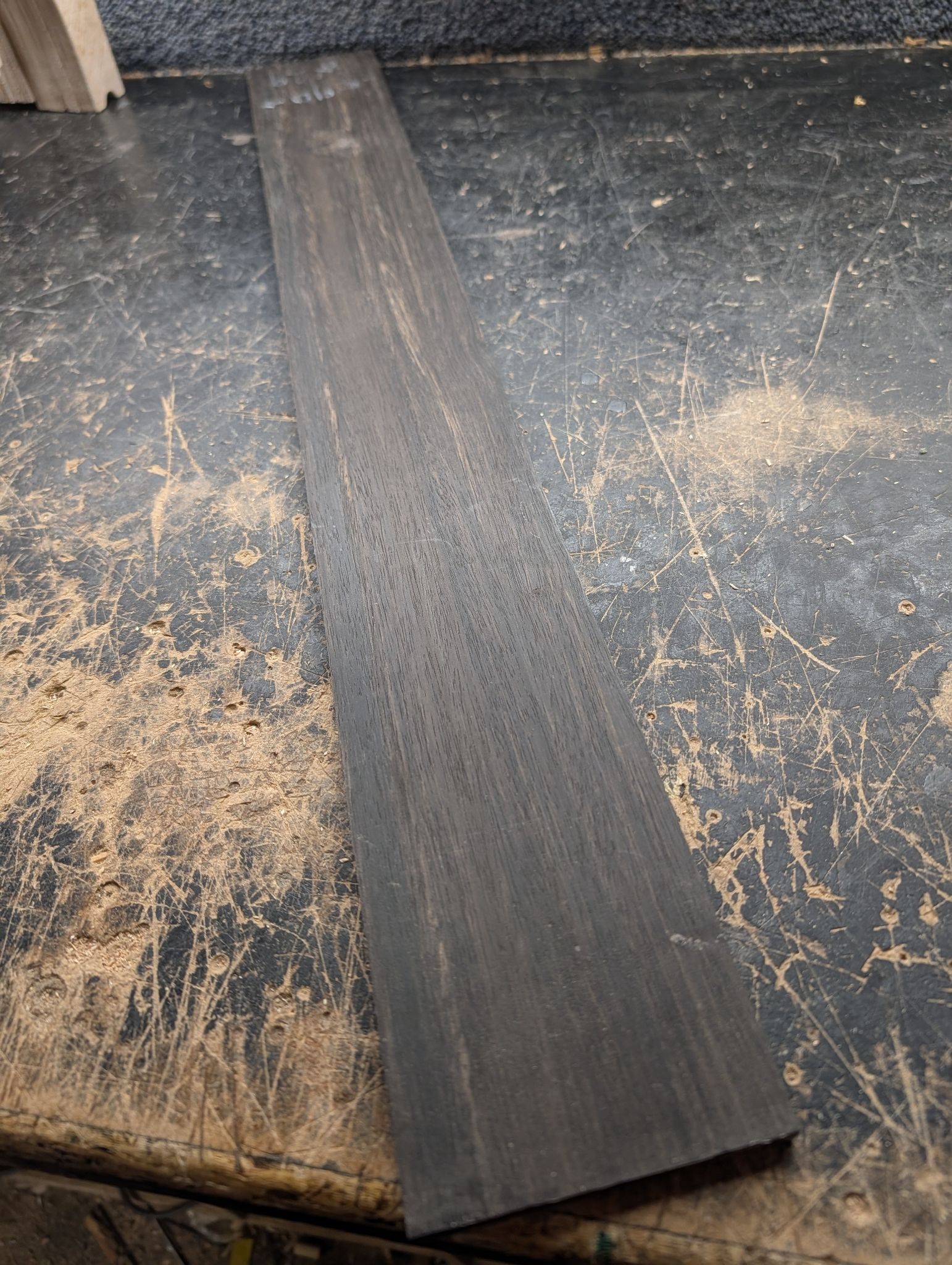 African Ebony Bass Fingerboard Blank 12377