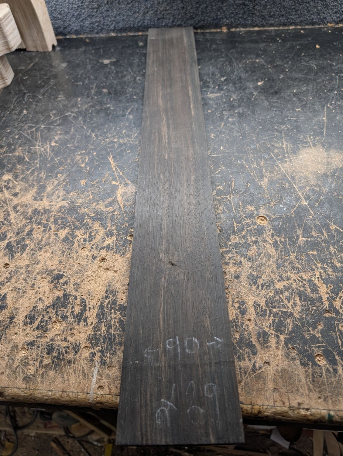 African Ebony Bass Fingerboard Blank 12377