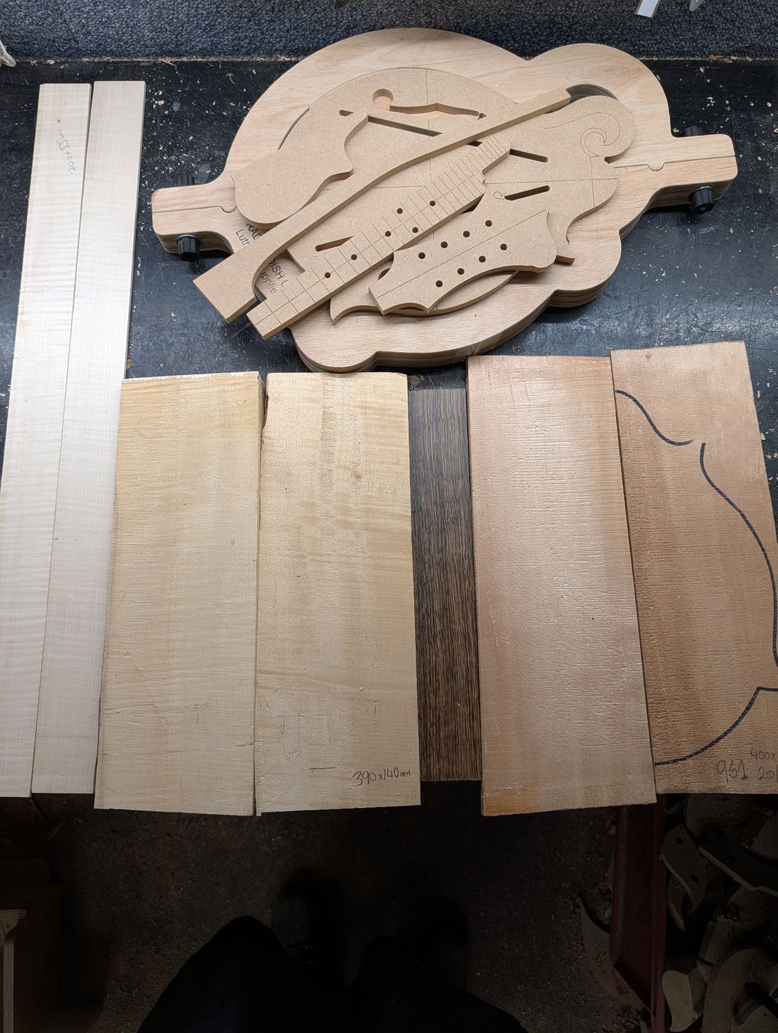 F5 Mandolin Jigs and Tonewood Kit 12378