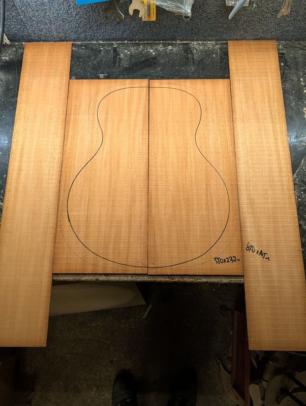 Large Indian Mahogany Back and Sides Set 12382