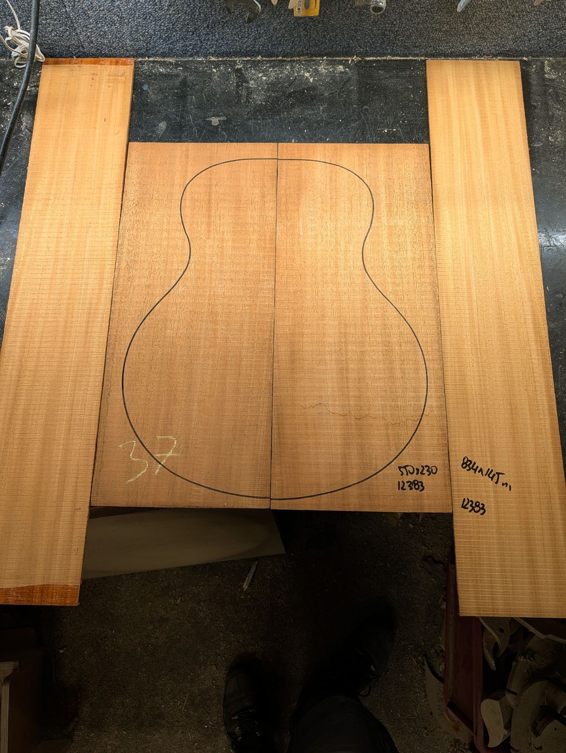 Large Indian Mahogany Back and Sides Set 12383