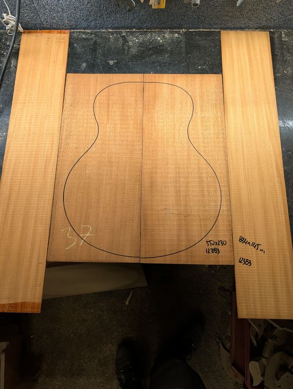 Large Indian Mahogany Back and Sides Set 12383