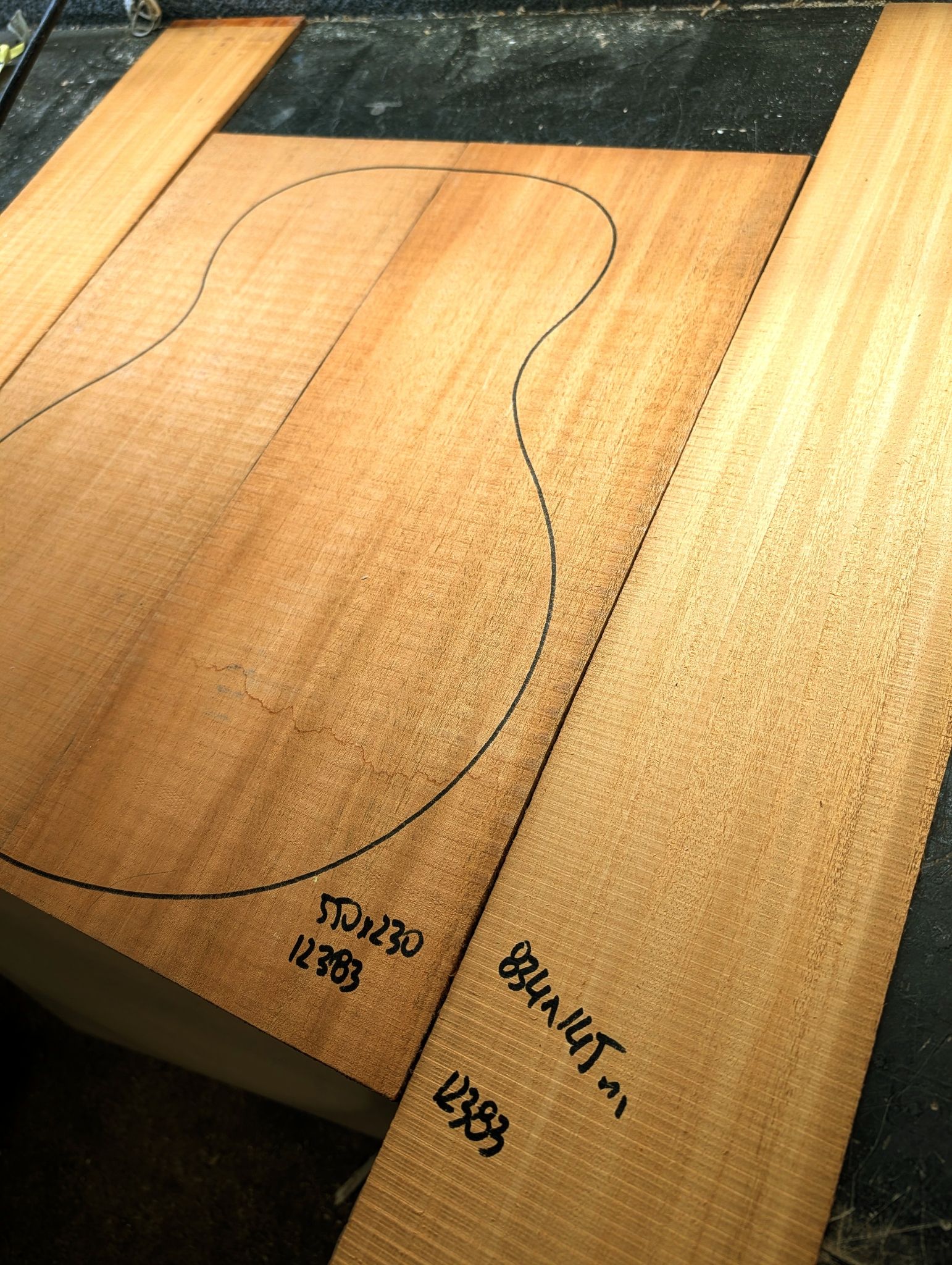 Large Indian Mahogany Back and Sides Set 12383