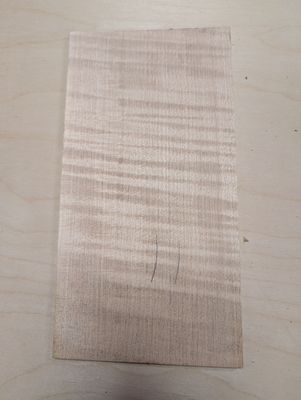 Large Curly Maple Headplate 12402 Large Curly Maple Headplate 12402
