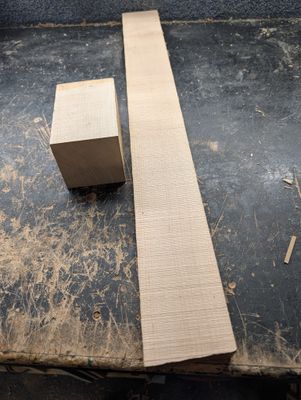 Hard Maple Neck and Heel 12416 Hard Maple Neck and Heel 12416