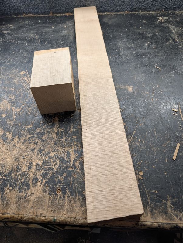 Hard Maple Neck and Heel 12416