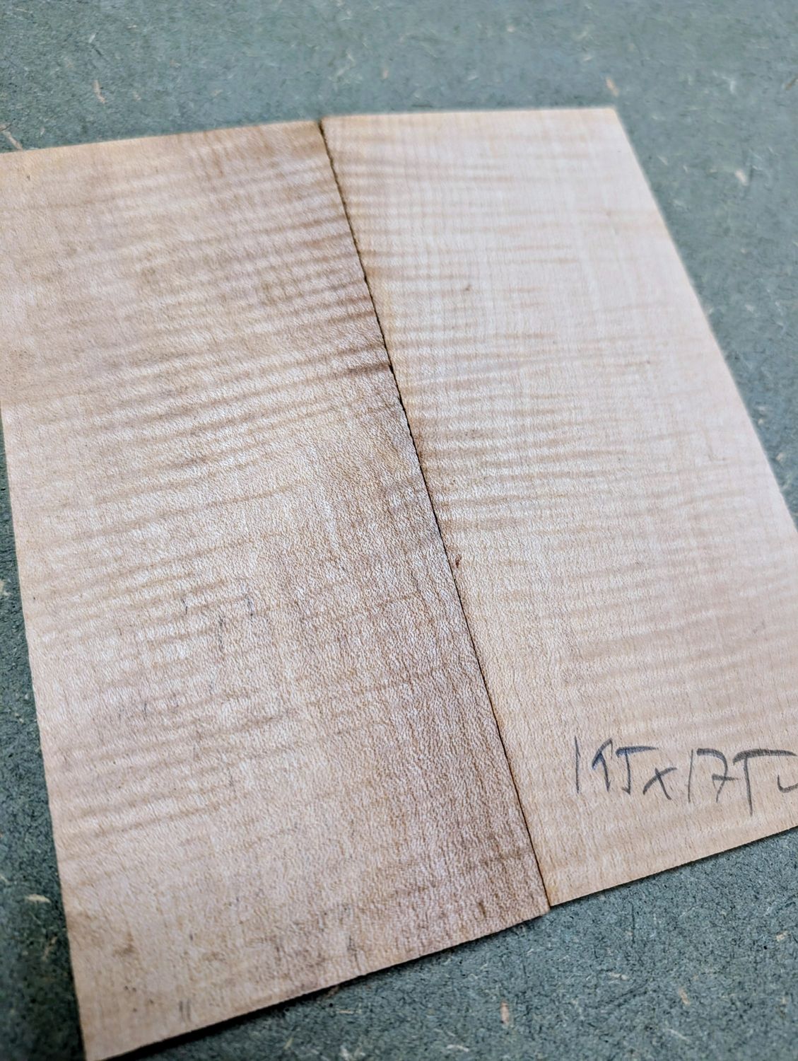 Curly Maple Boomatched Headplate 12419