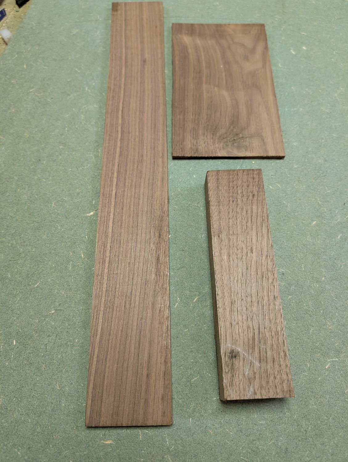 American Walnut Fingerboard, Bridge and Headplate 12423