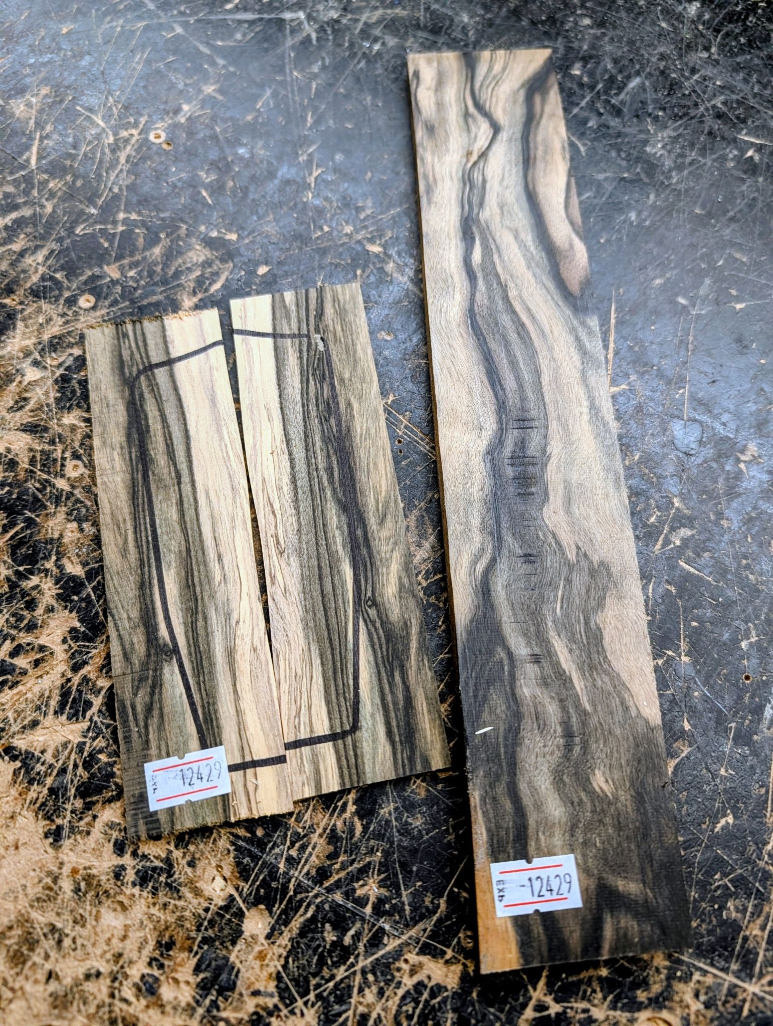 Pale Moon Ebony Ukulele Fingerboard and Boomatched Headplate 12429