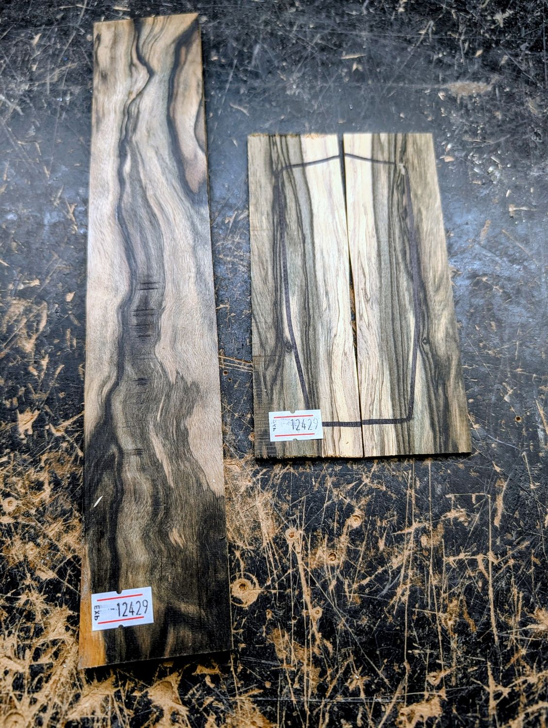 Pale Moon Ebony Ukulele Fingerboard and Boomatched Headplate 12429