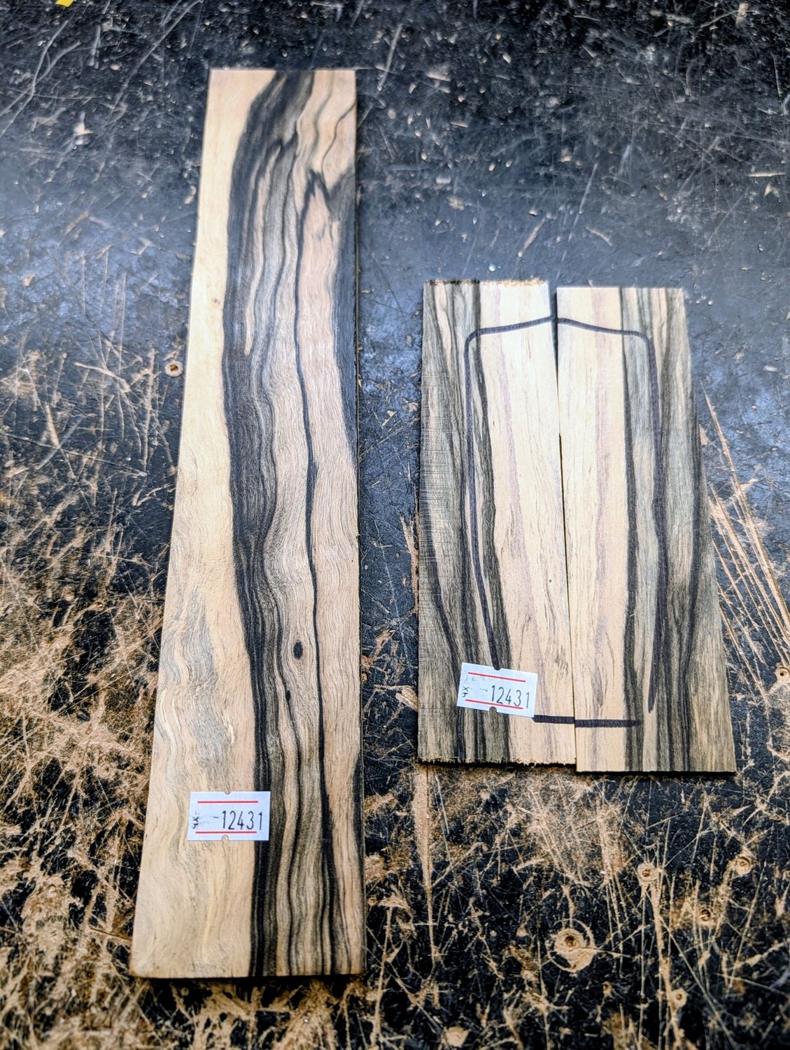 Pale Moon Ebony Ukulele Fingerboard and Boomatched Headplate 12431