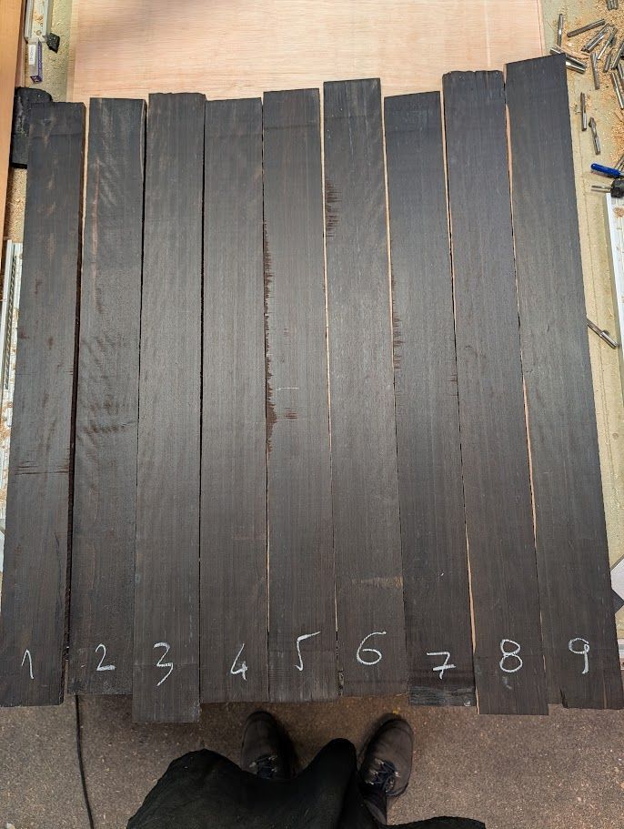 Indian Ebony Bass Fingerboard Blanks IE11907