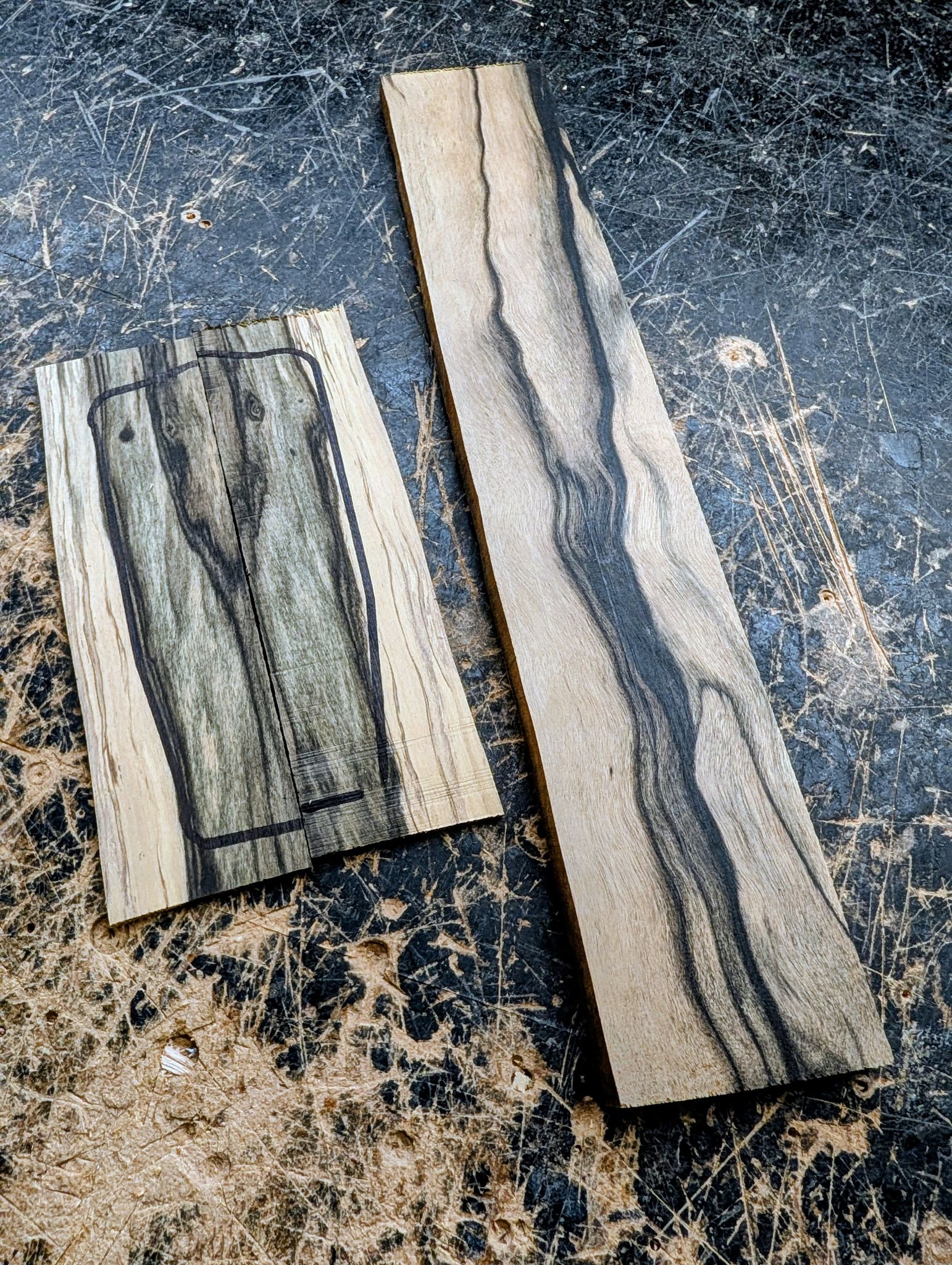 Pale Moon Ebony Ukulele Fingerboard and Boomatched Headplate 12430