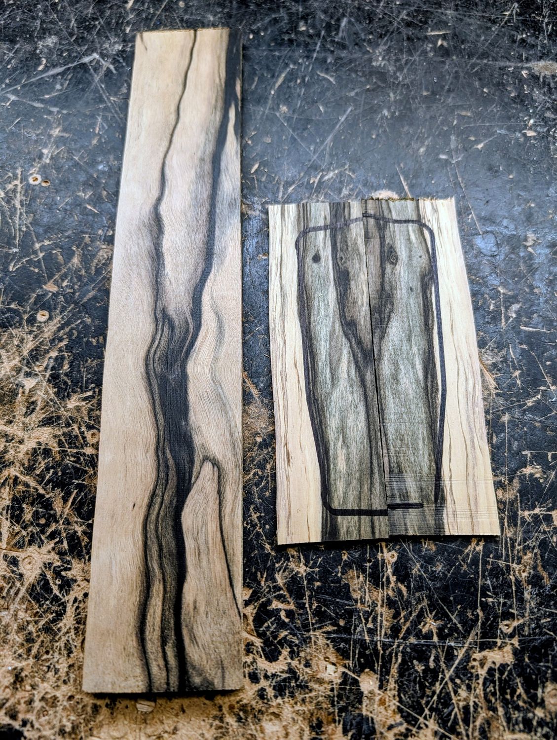 Pale Moon Ebony Ukulele Fingerboard and Boomatched Headplate 12430