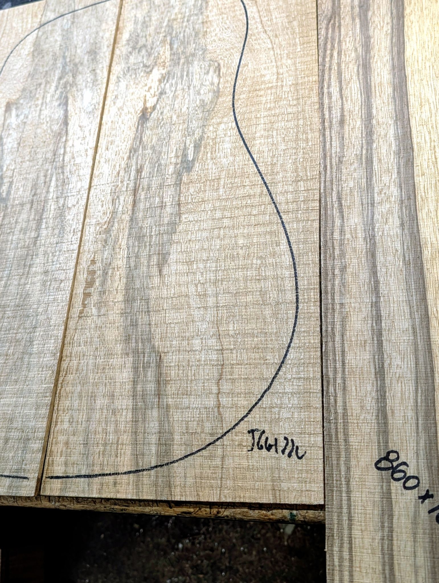 Korina Black Limba Back and Sides Set 12432