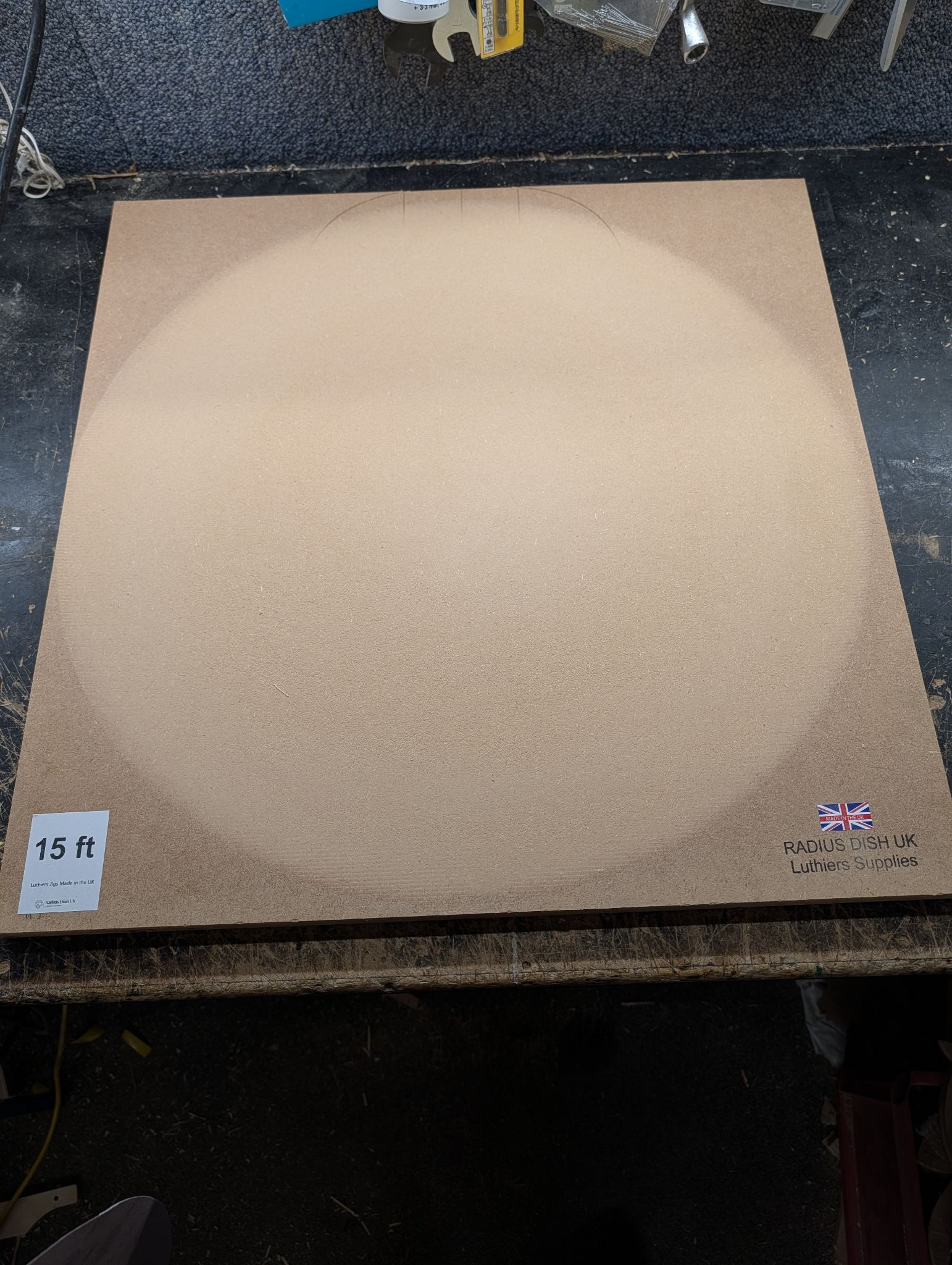 B Grade 15ft Radius Dish plus Sanding Disc p120 12440