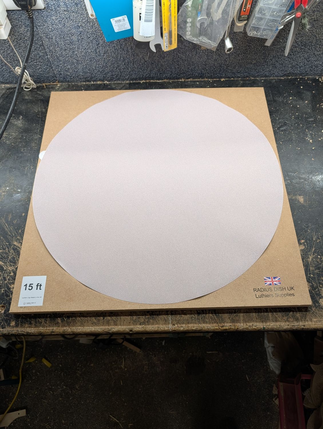 B Grade 15ft Radius Dish plus Sanding Disc p120 12440