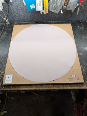 B Grade 15ft Radius Dish plus Sanding Disc p120 12440 B Grade 15ft Radius Dish plus Sanding Disc p120 12440