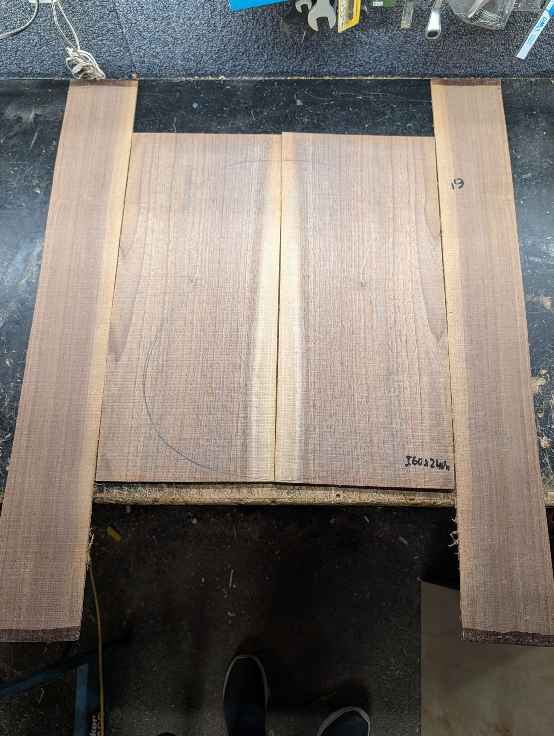 American Walnut Back and Sides Set 12442