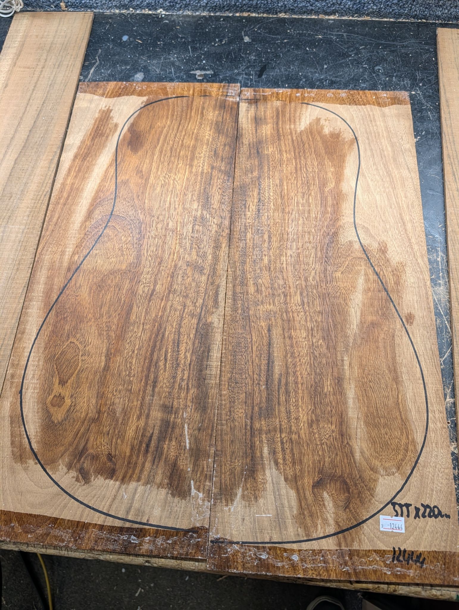 Ovangkol Back and Sides Set 12444