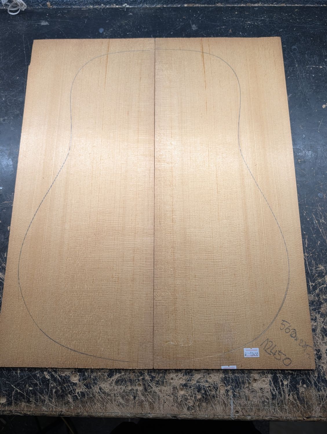 Torrefied A Englemann Spruce Soundboard 12450