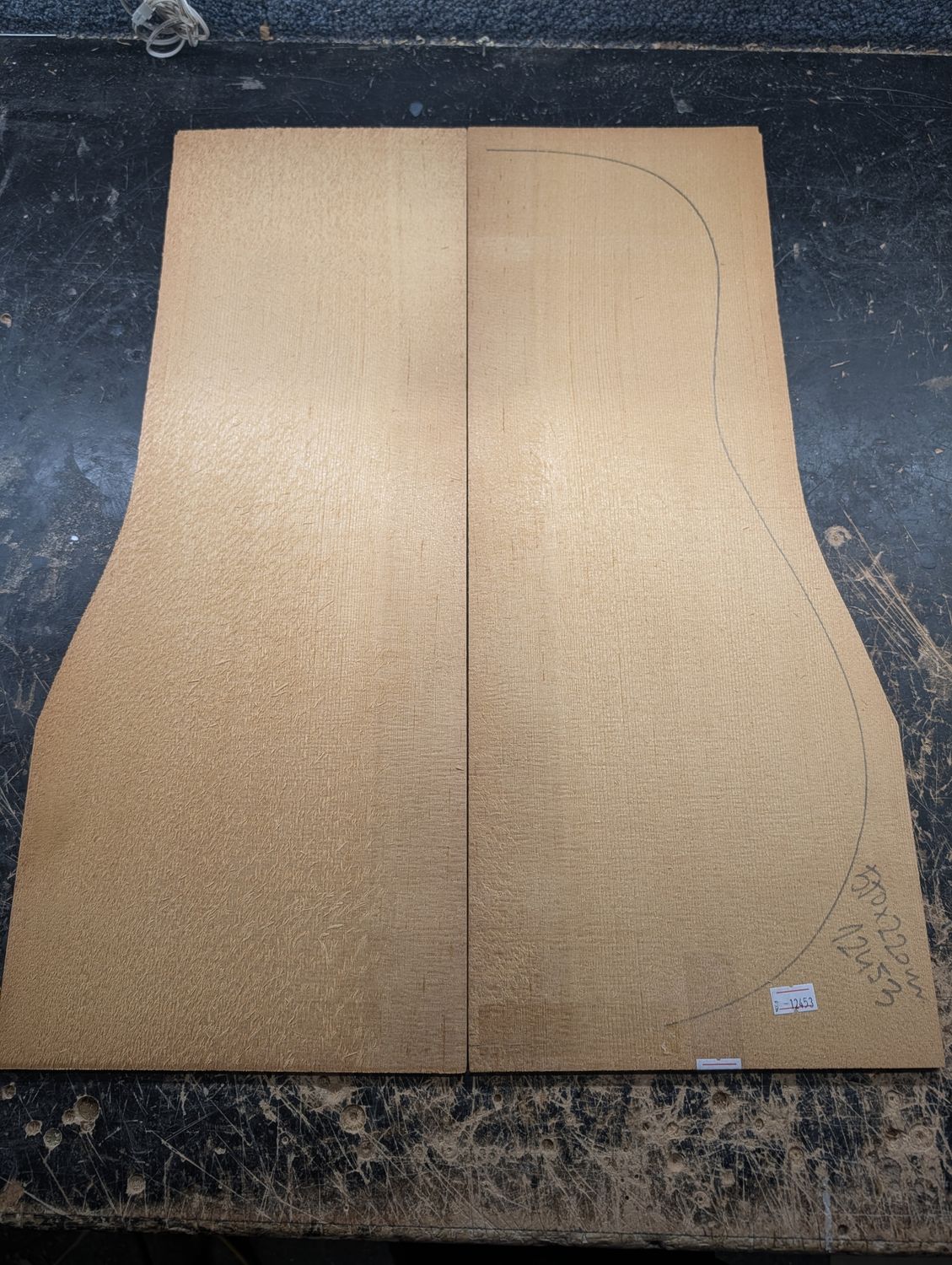 Torrefied A Englemann Spruce Soundboard 12453