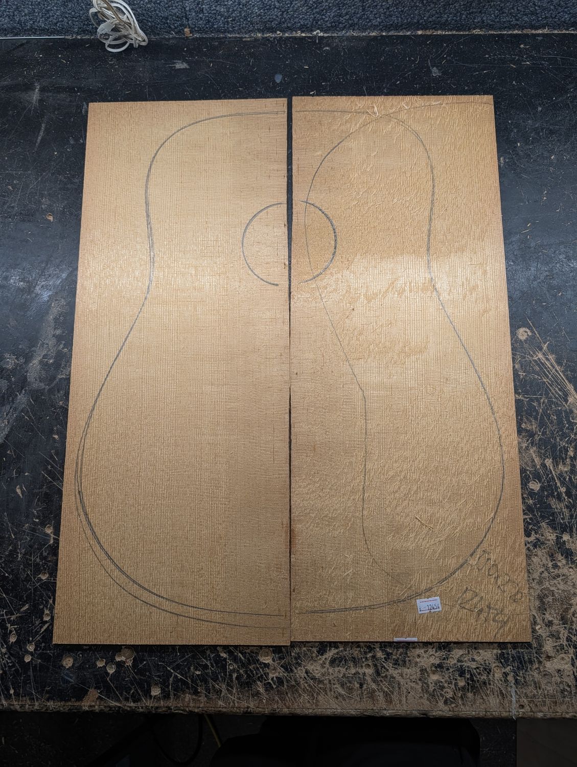 Torrefied A Englemann Spruce Soundboard 12454