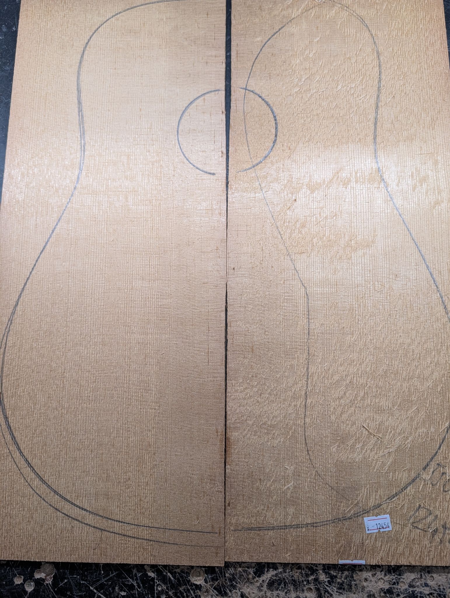 Torrefied A Englemann Spruce Soundboard 12454