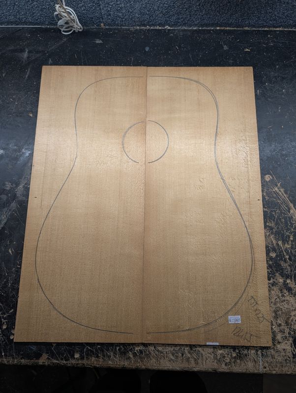 Torrefied AA Englemann Spruce Soundboard 12455