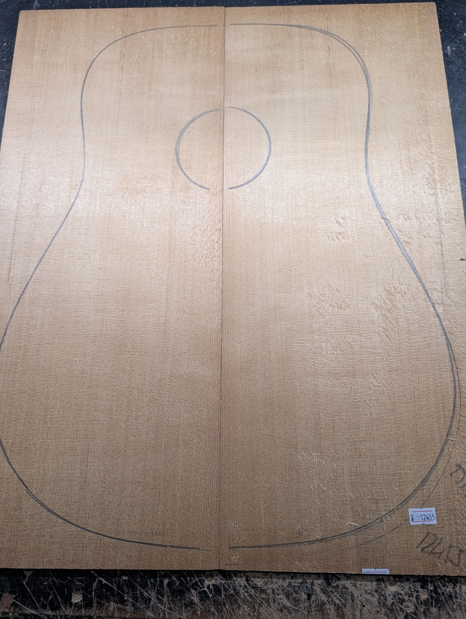 Torrefied AA Englemann Spruce Soundboard 12455
