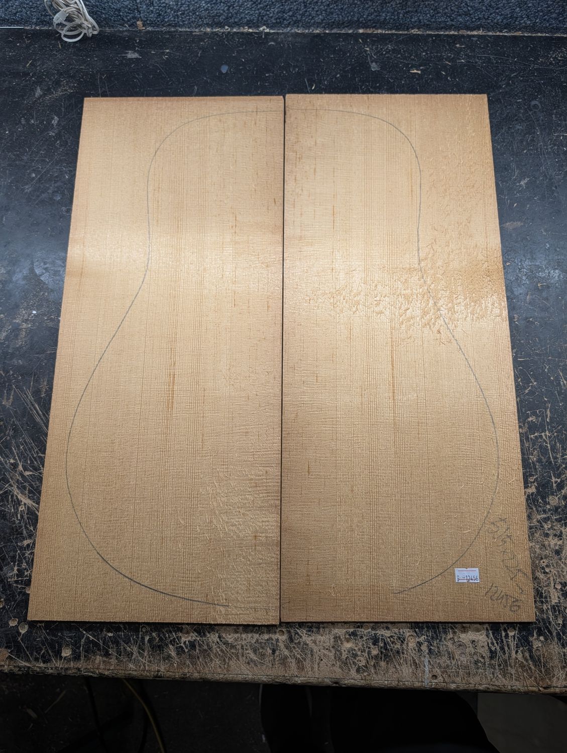 Torrefied A Englemann Spruce Soundboard 12456