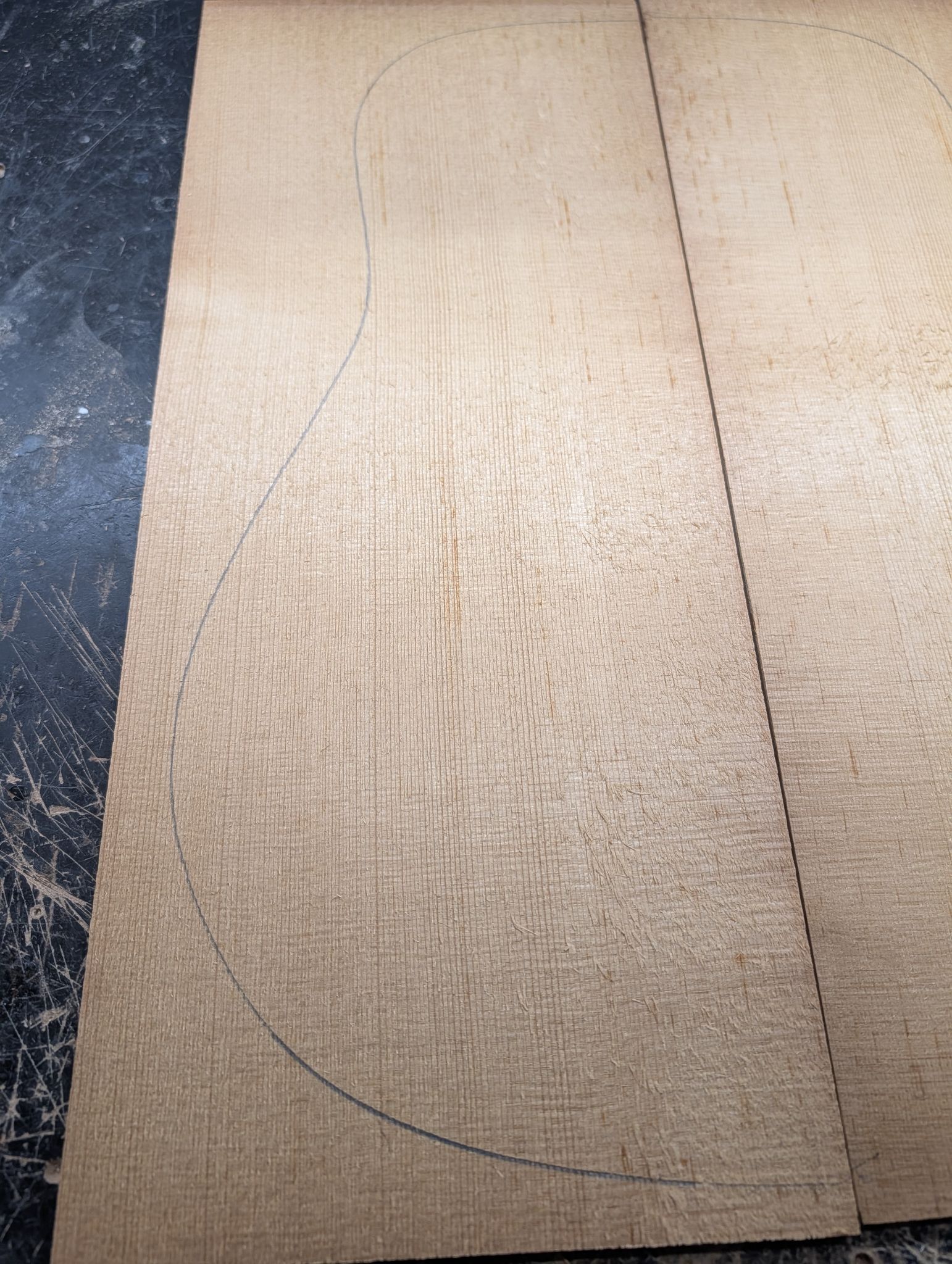 Torrefied A Englemann Spruce Soundboard 12456