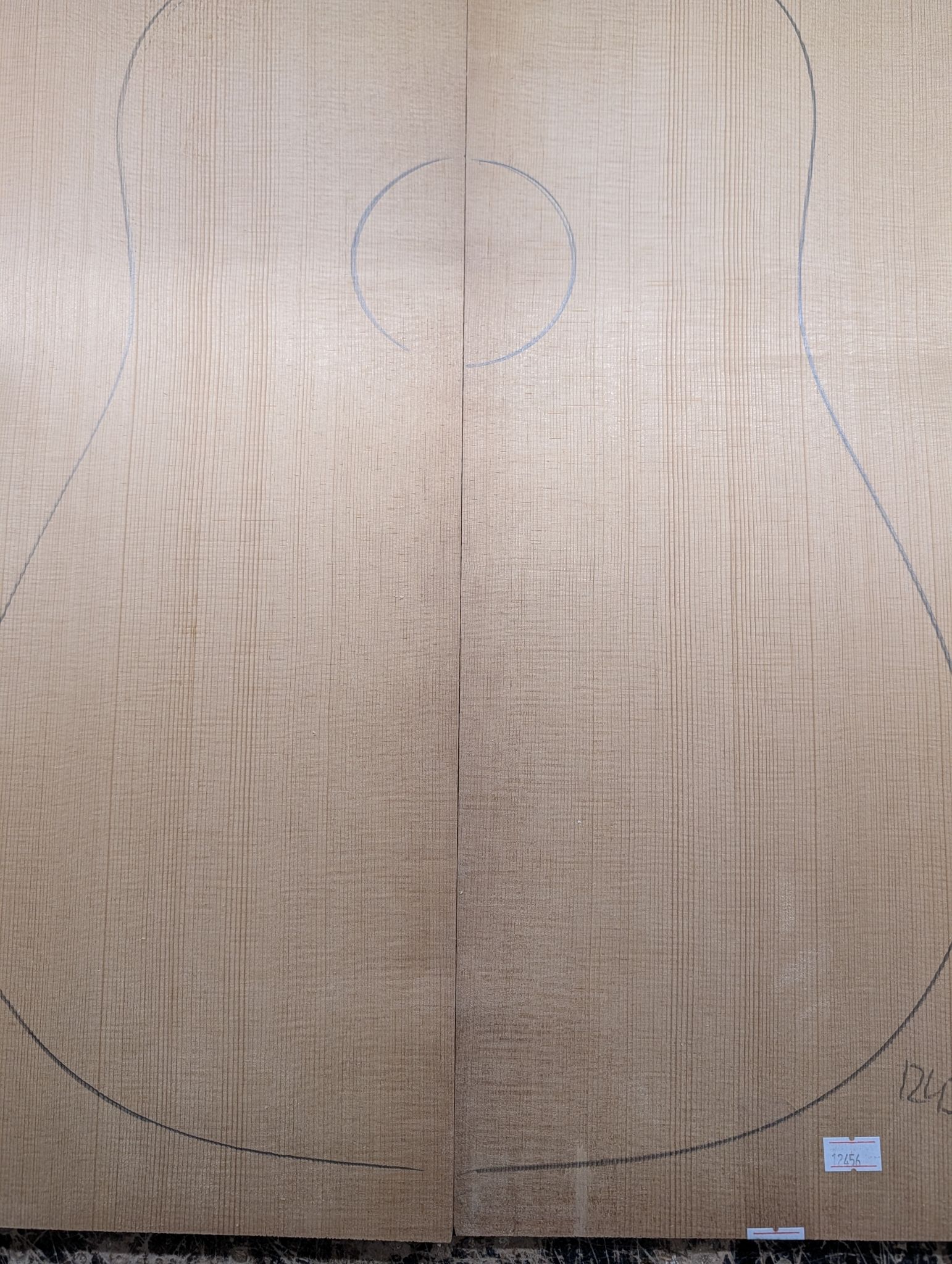 Torrefied A Englemann Spruce Soundboard 12456