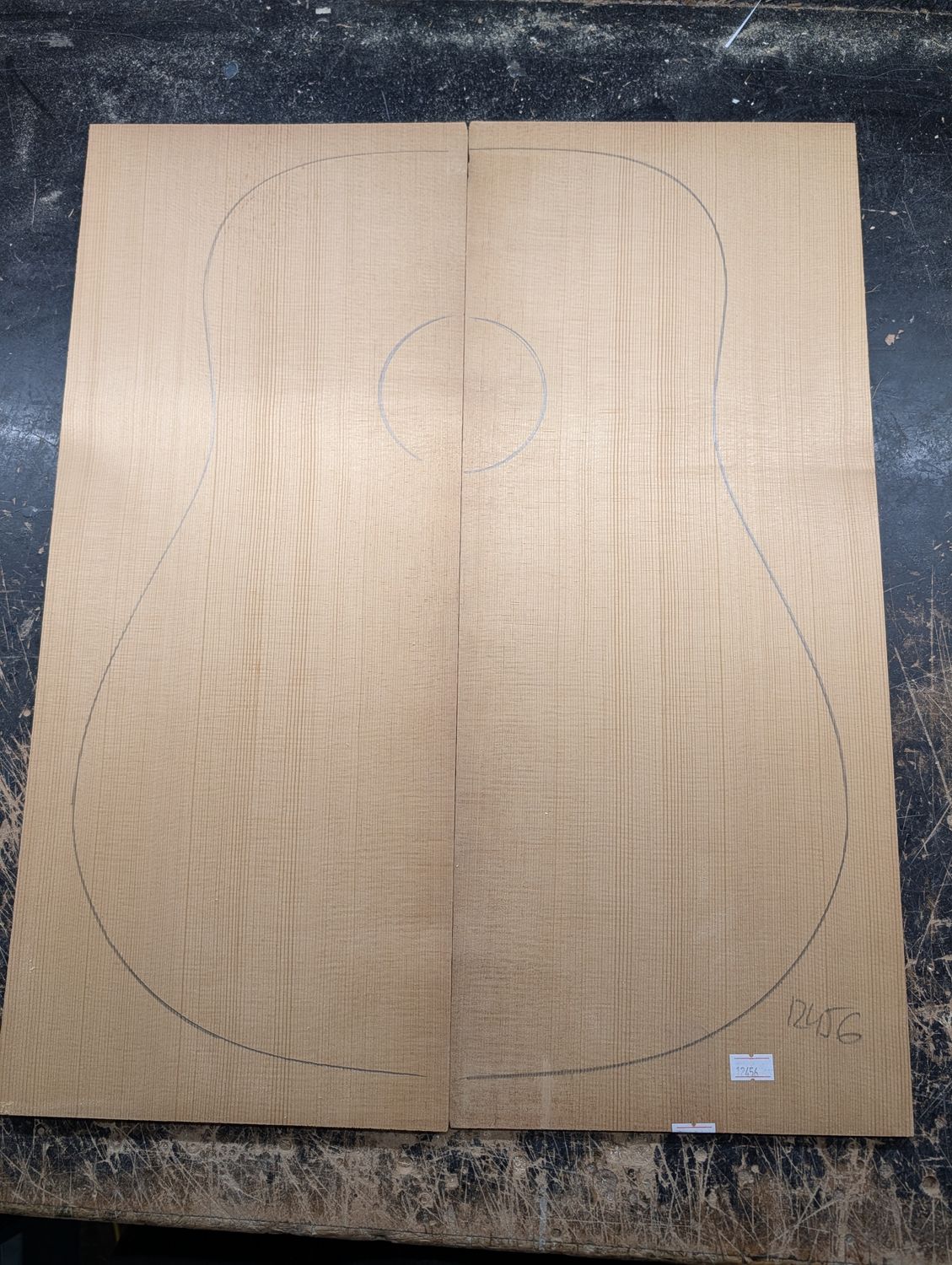 Torrefied A Englemann Spruce Soundboard 12456
