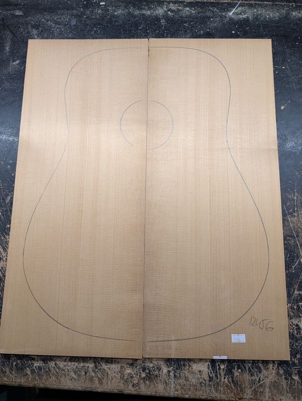Torrefied A Englemann Spruce Soundboard 12456